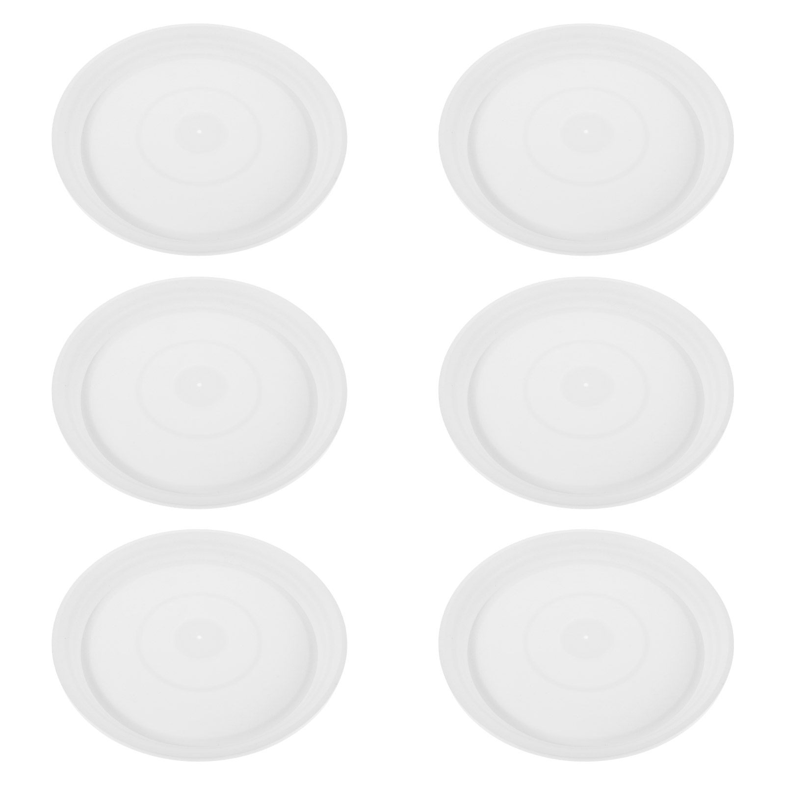 Drip Tray Saucer - 6個入り、直径10.61インチの丸型プラスチック製プランター底皿。花鉢の水受け、屋内・屋外の庭や家庭での装飾に。