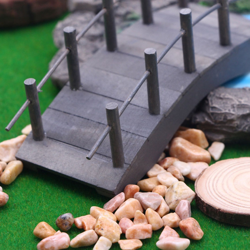 2個入り ミニチュア木製アーチ橋。ドールハウス、庭、盆栽、テ - Bonsai Garden Landscape Design のレビューと価格