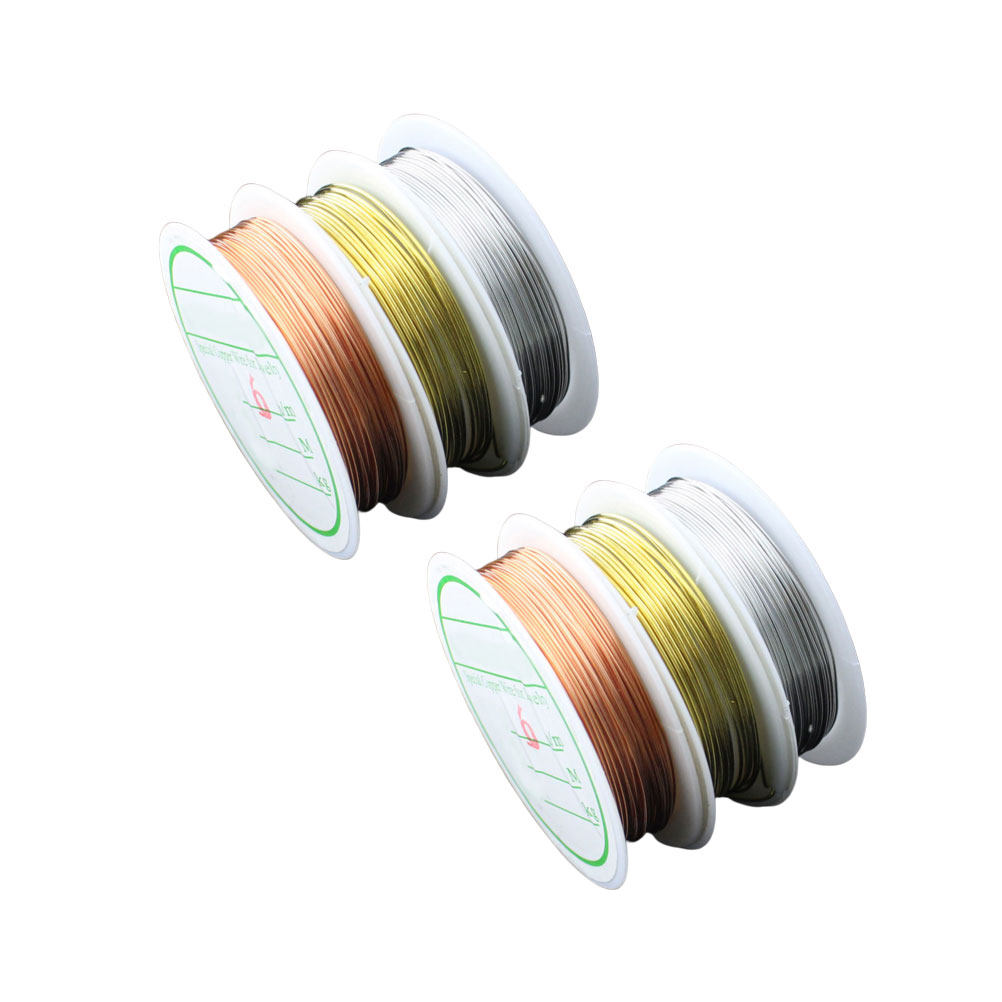 6ロール入り、色付きの銅線。柔軟性があり、柔らかいので、DI - Copper Wire Roll のレビューと価格